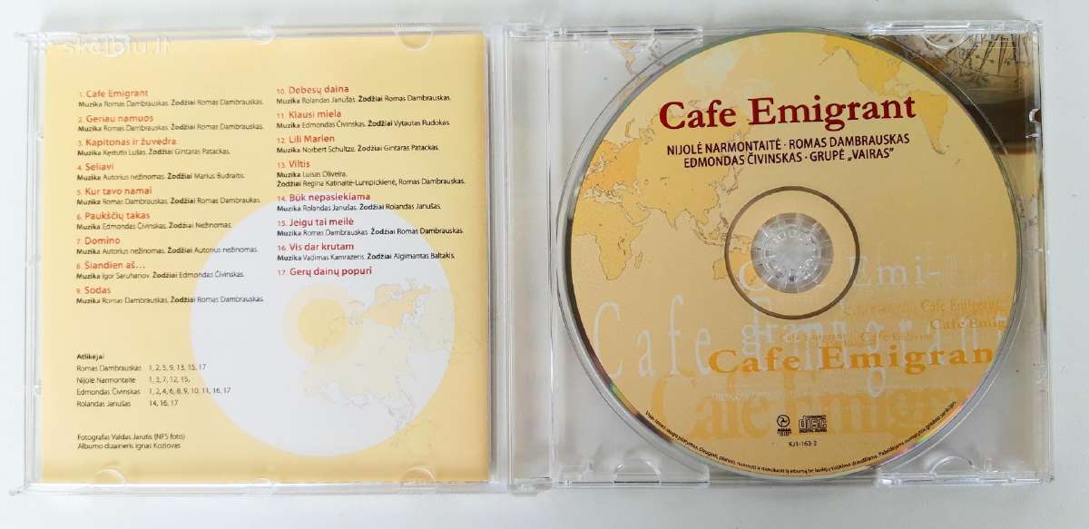 CD Cafe Emigrant Lt Diskas naujas,neklausytas. - nuotraukos Nr. 2
