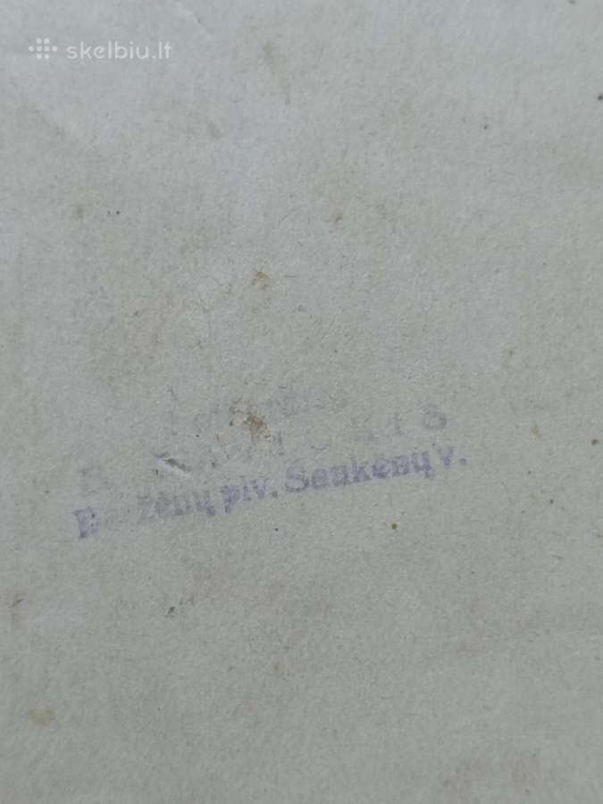 Tarpukario nuotrauka su štampu - nuotraukos Nr. 2