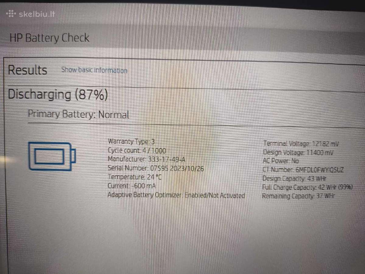 X360 435 G10 13.3 Ts Ryzen 3 7330u 16gb 256gb - nuotraukos Nr. 7