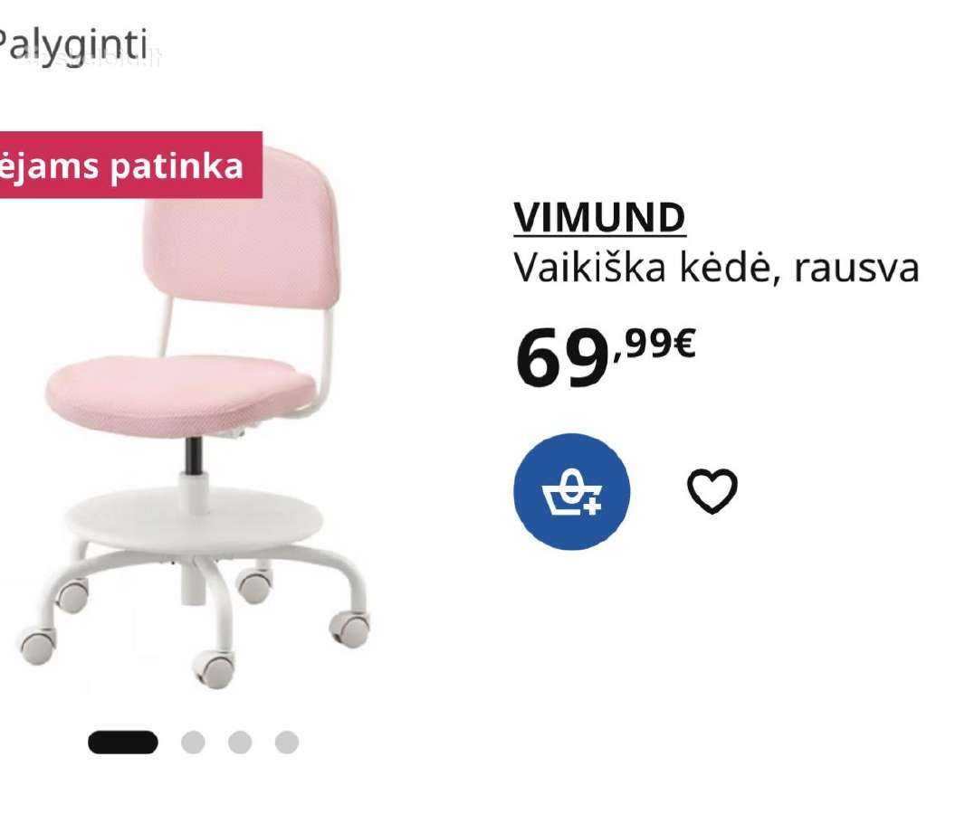 Ikea Pahl stalas ir Vimund kėdė - nuotraukos Nr. 3