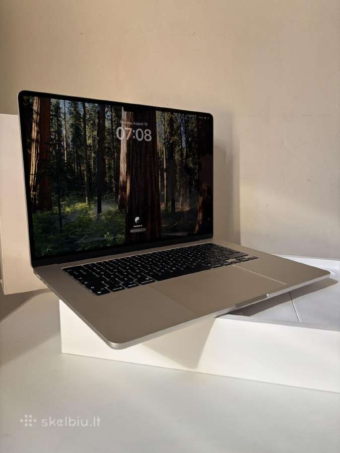 MacBook Air (15-inch, M3, 2024) Starlight 24men - nuotraukos Nr. 2