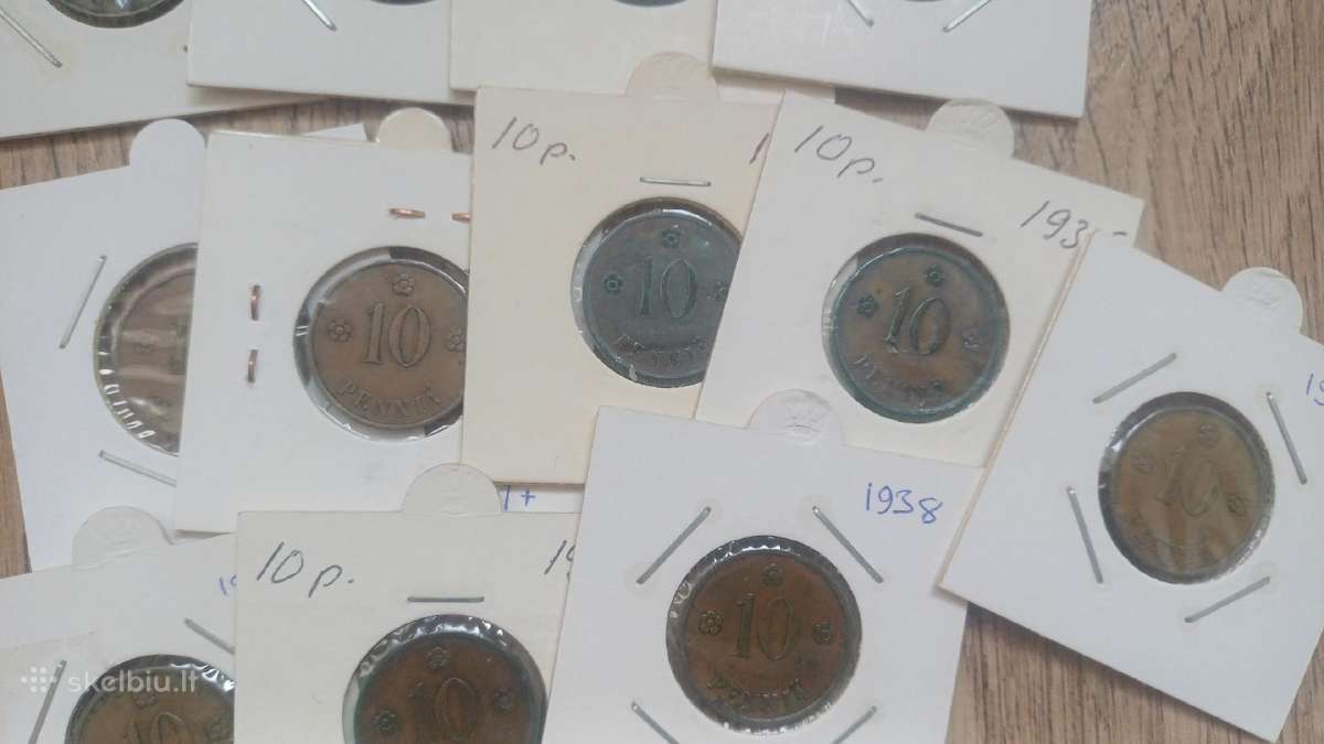 10 pennia 1919-1939 m. rinkinys Suomija - nuotraukos Nr. 4