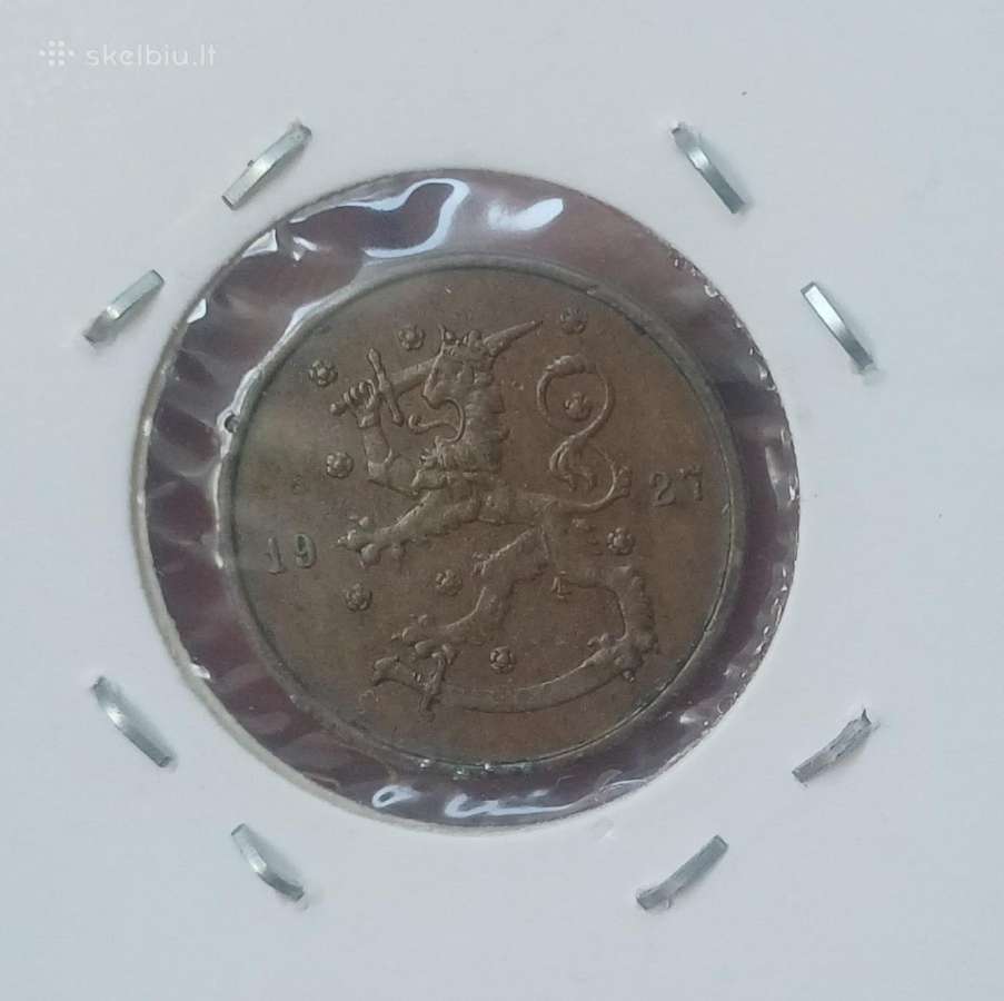 10 pennia 1919-1939 m. rinkinys Suomija - nuotraukos Nr. 7