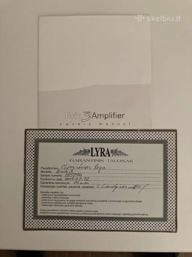 Rega Brio 3 stiprintuvas - nuotraukos Nr. 3