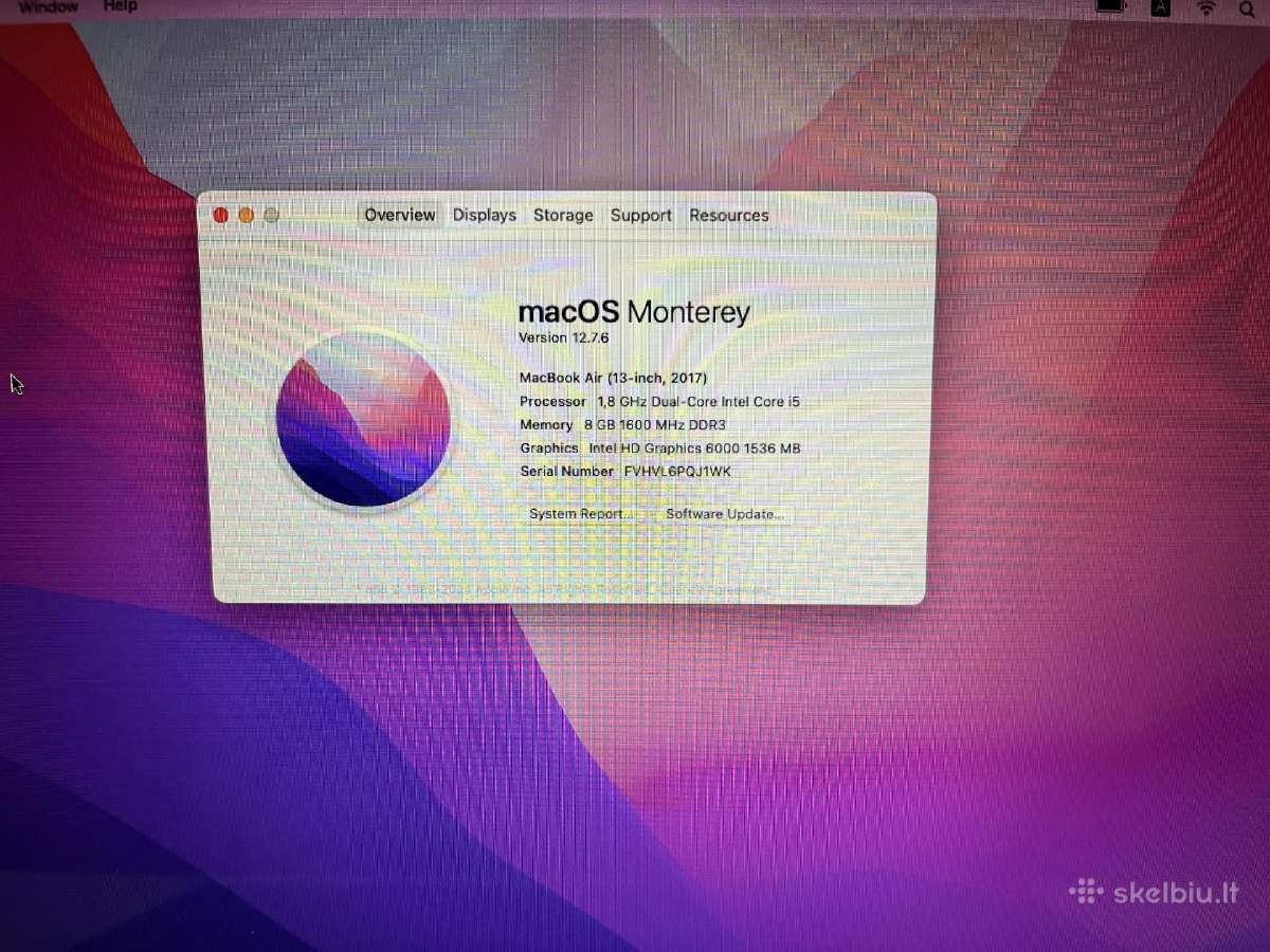 Apple MacBook Air 2017 - nuotraukos Nr. 8
