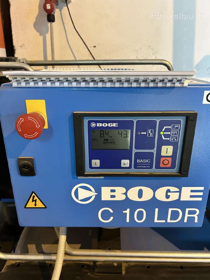 Boge C10 Ldr 11bar 350l oro kompresorius - nuotraukos Nr. 13