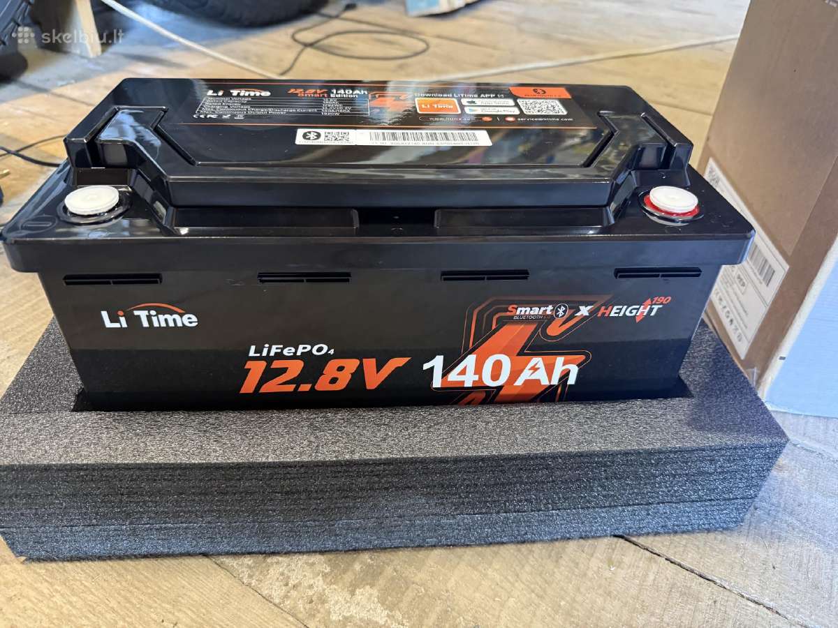 Litime lifepo4 12 v 140 Ah 150 Bms akumuliatorius - nuotraukos Nr. 5