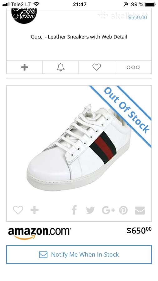 Originalus Gucci Ace batai - nuotraukos Nr. 9
