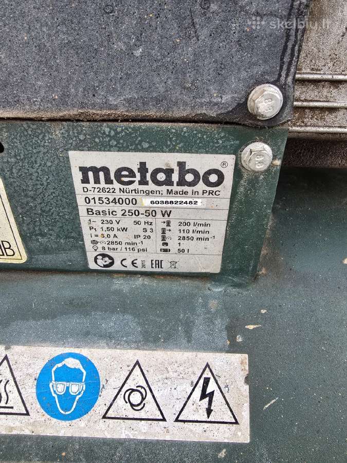 Kompresorius Metabo - nuotraukos Nr. 3
