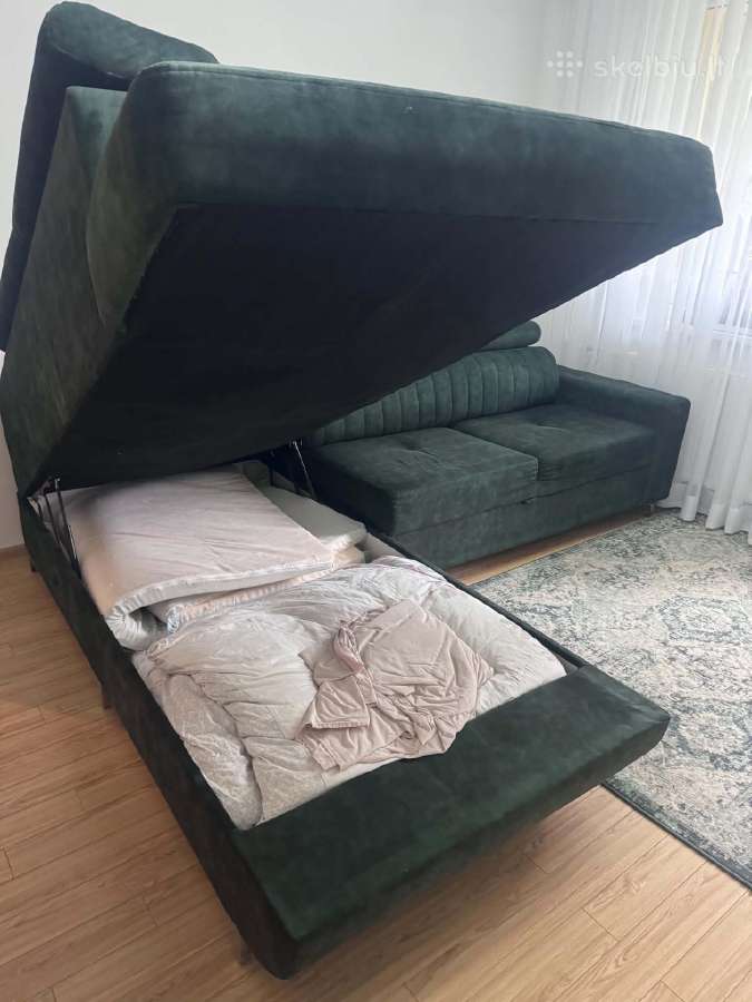Kampinė sofa lova - nuotraukos Nr. 4