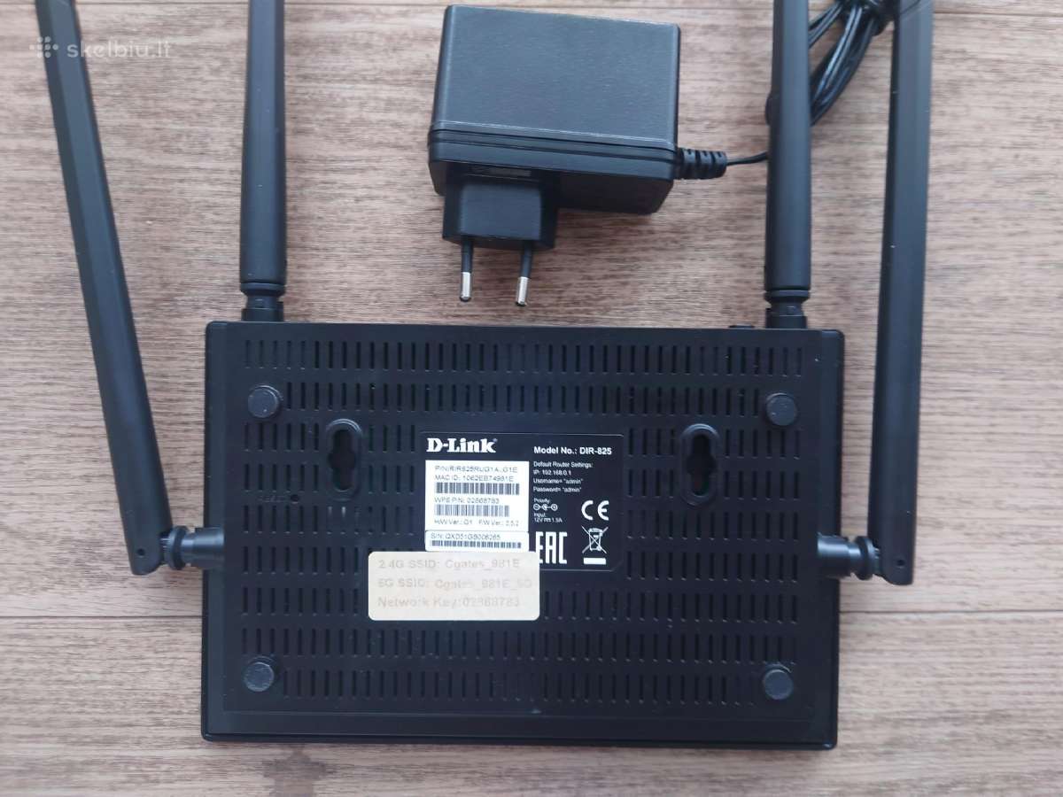 D-link ruteris su Wi-fi 5G - nuotraukos Nr. 4
