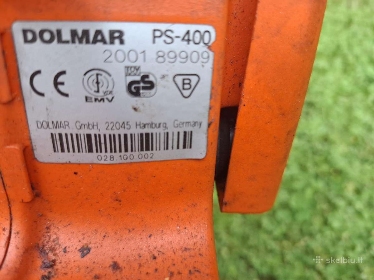 Benzininiai pjuklai Dolmar Ps 400 - nuotraukos Nr. 4