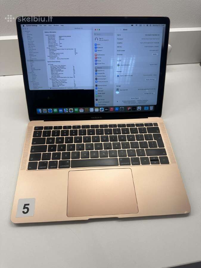 Apple MacBook Air 13" A1932 i5 8gb 128gb Garantija - nuotraukos Nr. 13