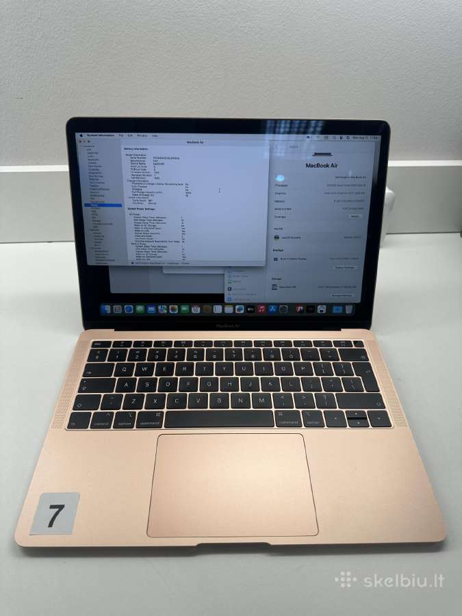Apple MacBook Air 13" A1932 i5 8gb 128gb Garantija - nuotraukos Nr. 19