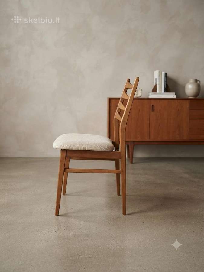 Vintažinės mid century bukmedžio kėdės - nuotraukos Nr. 3