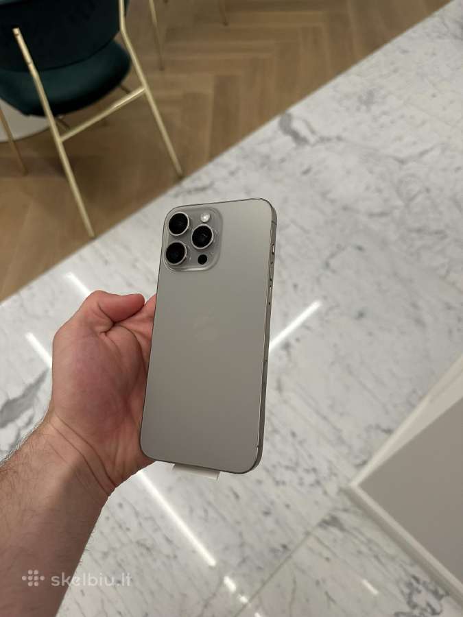Apple iPhone 15 pro max Idealios būklės - nuotraukos Nr. 2