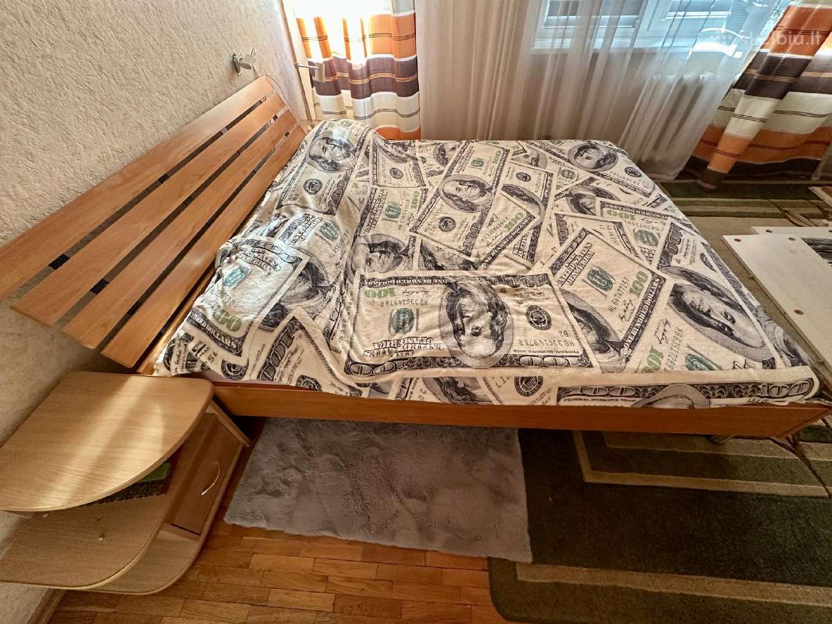 Naudota dvigulė lova 180x200 su spintelėmis - nuotraukos Nr. 2