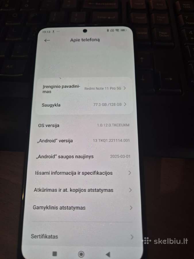 Redmi Note 11 Pro 5G" 6gb/128gb - nuotraukos Nr. 10