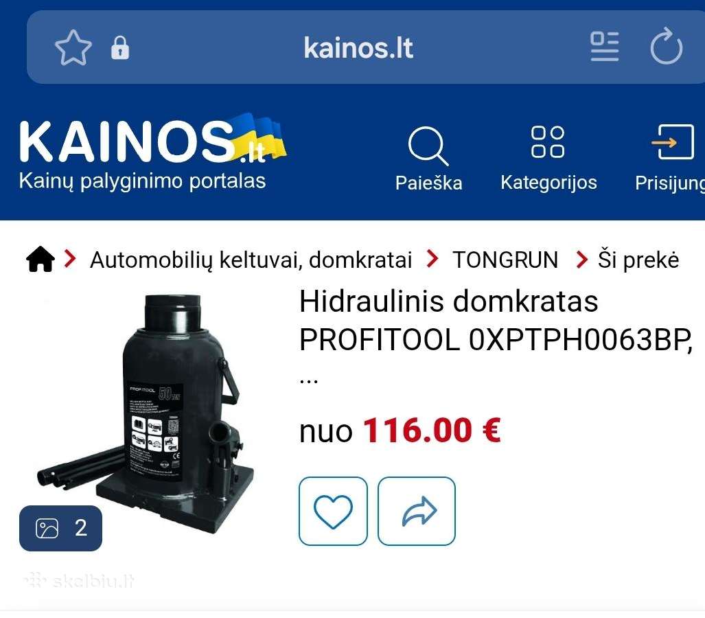 Hidraulinis domkratas - nuotraukos Nr. 2