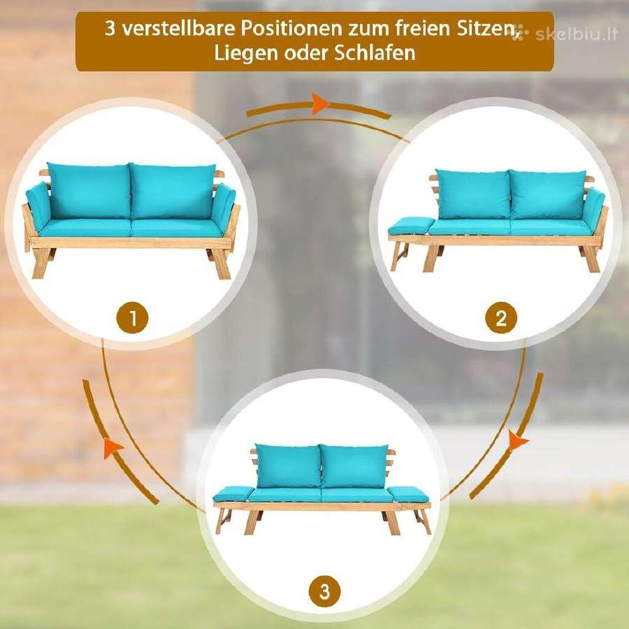 Sodo sofa gultas - nuotraukos Nr. 4