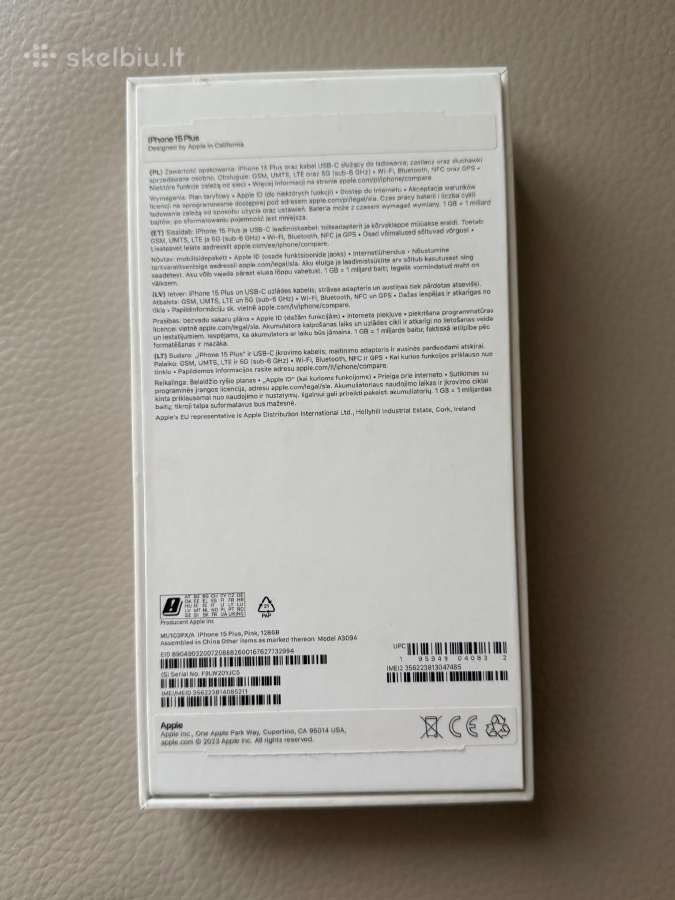 Labai Geros Būklės iPhone 15 Plus - nuotraukos Nr. 2