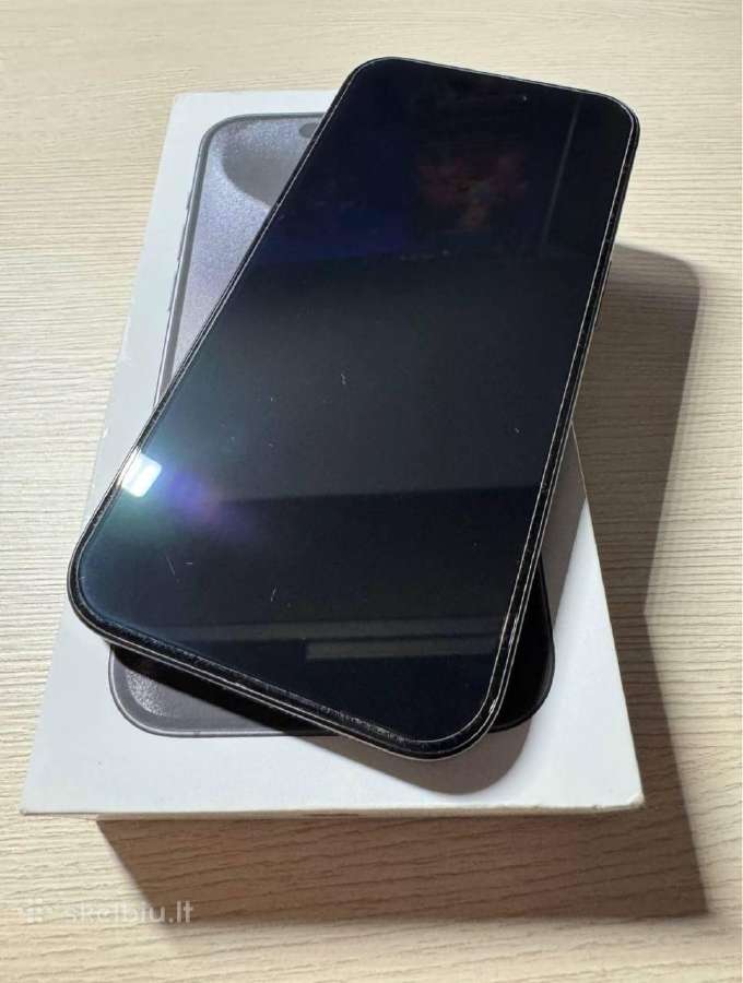 iPhone 15 Pro Black 128gb - nuotraukos Nr. 2