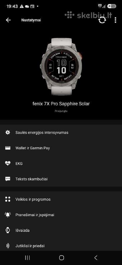 Garmin fenix 7x pro sapphire solar titanium - nuotraukos Nr. 15