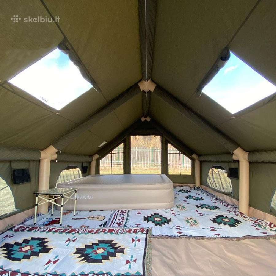 Pripučiama glamping palapinė - Hot Tent 400x210cm - nuotraukos Nr. 3