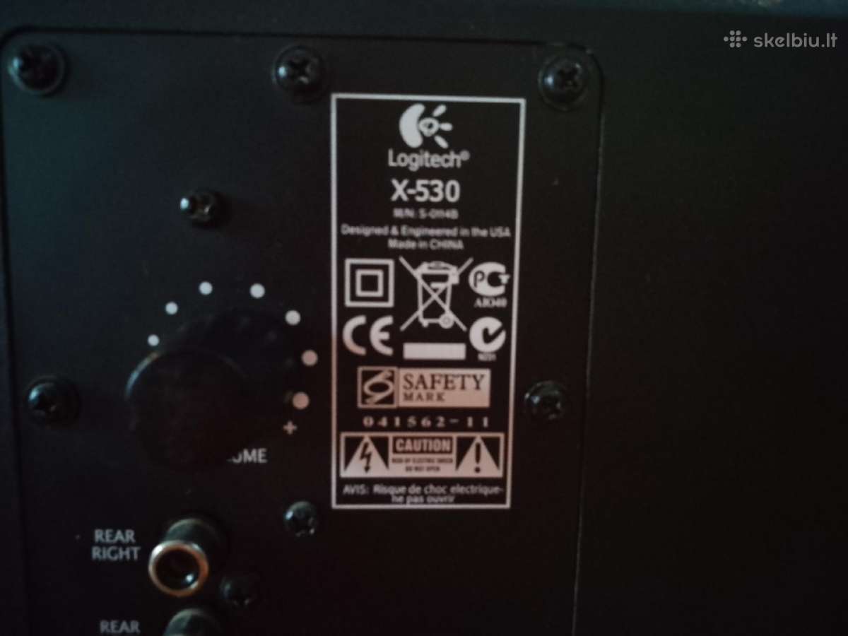 5.1 garso sistema „Logitech X-530“ - nuotraukos Nr. 11