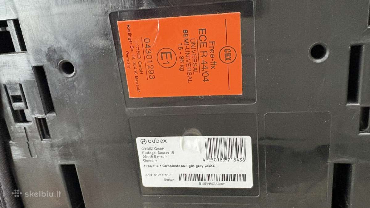 Cbx autokedute 15-36kg free fix - nuotraukos Nr. 3