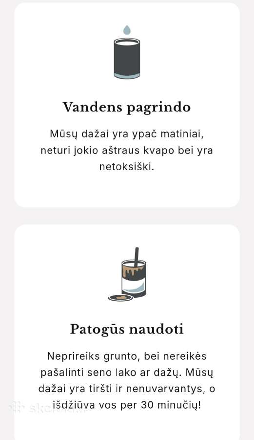 Kreidiniai dažai baldams - nuotraukos Nr. 5