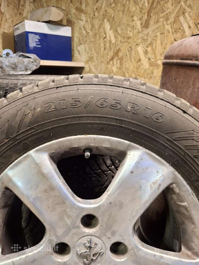 215/65 R16 padangos + Peugeot ratlankiai. - nuotraukos Nr. 4