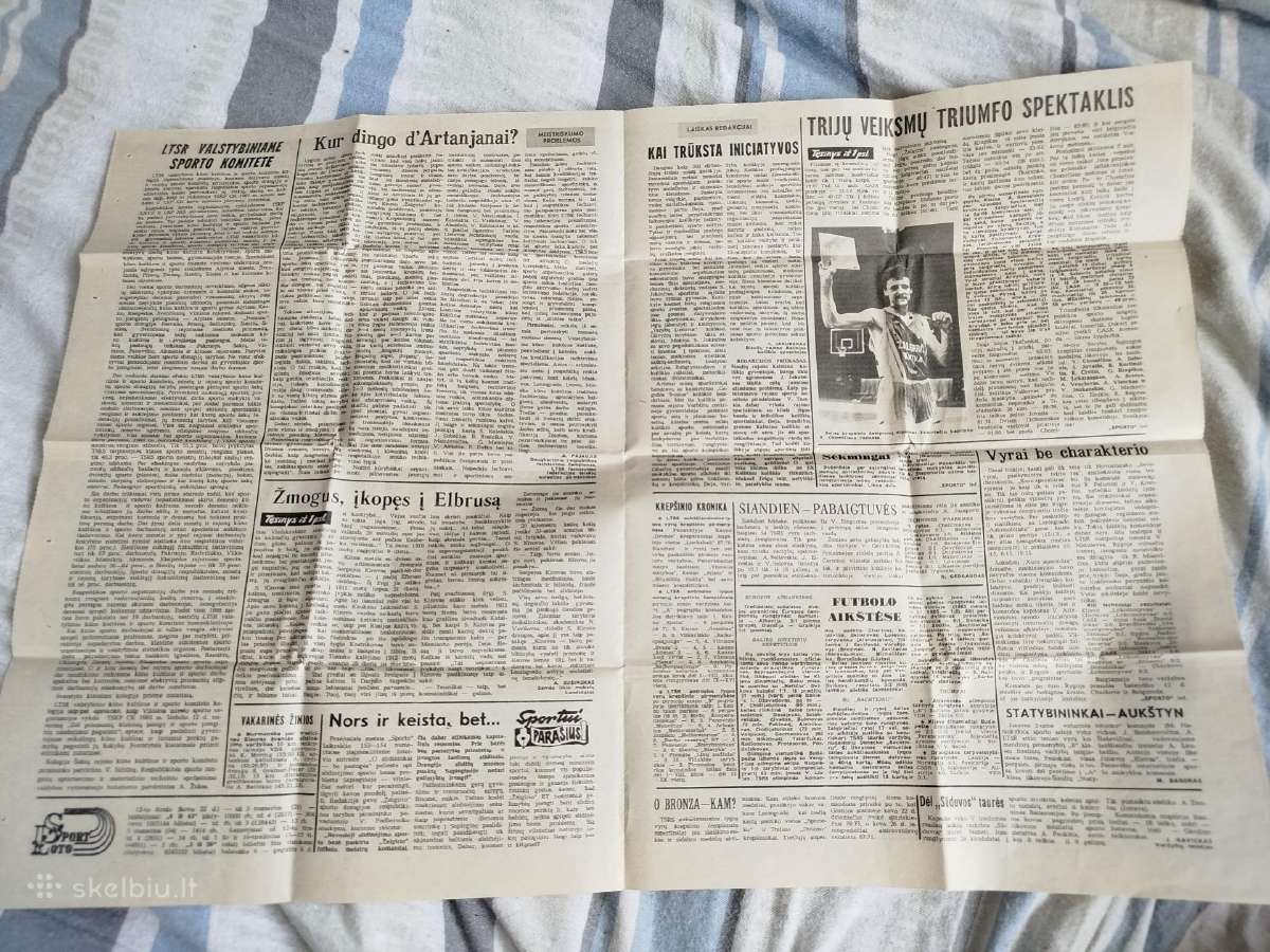 Sportas laikraštis 1987 - nuotraukos Nr. 2