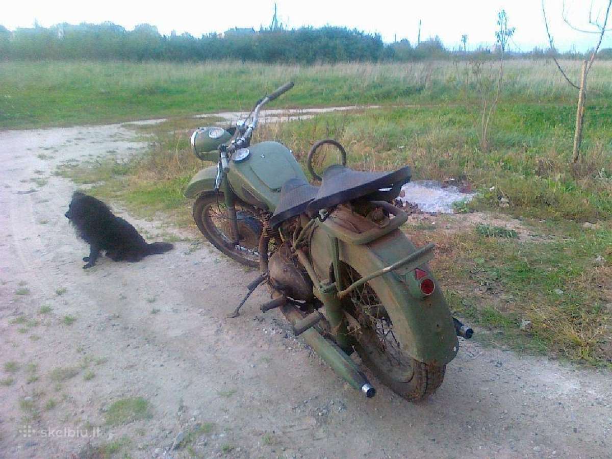 Izh 49-56 motociklas, be dokumentų - nuotraukos Nr. 3