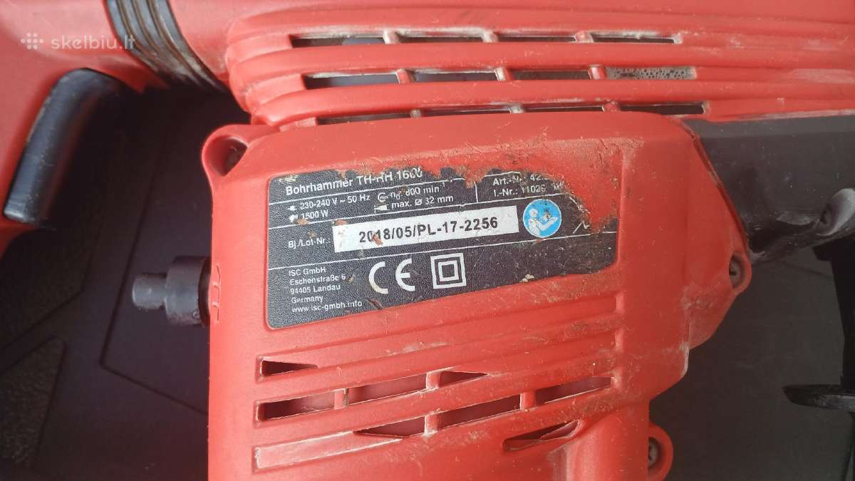 Einhell Th-rh 1600 perforatorius - nuotraukos Nr. 4