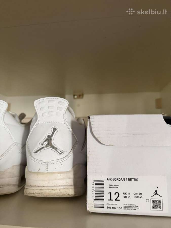 Nike Air Jordan 4 batai, balti - nuotraukos Nr. 5