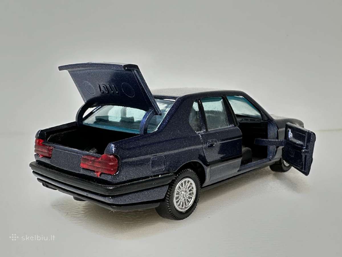 Bmw 735i E32 mėlynas 1:43 Gama [tik modelis] - nuotraukos Nr. 3