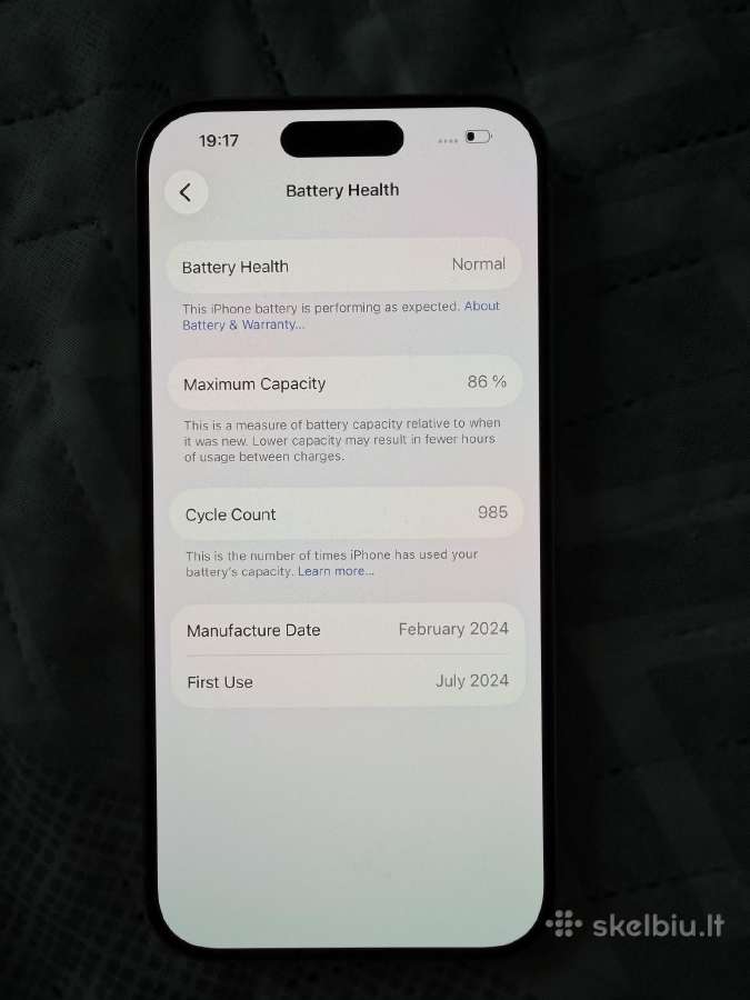 iPhone 15 pro 128 GB - nuotraukos Nr. 2