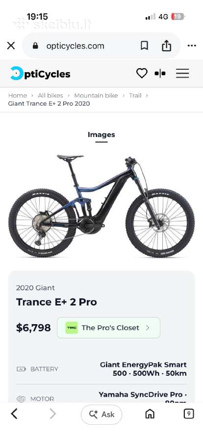 Parduodu Giant Trance E+ 2 Pro Fox - nuotraukos Nr. 10