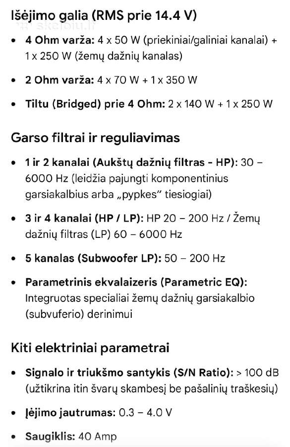 Genesis profile five - nuotraukos Nr. 6