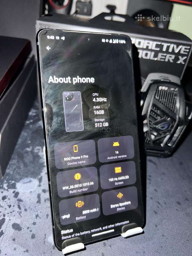 Asus Rog Phone 9 Pro - nuotraukos Nr. 9