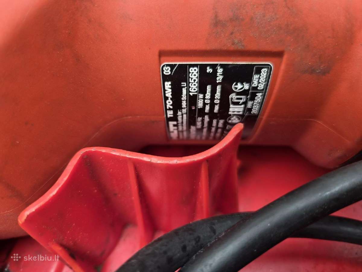 Perforatorius Hilti Te70 - nuotraukos Nr. 2