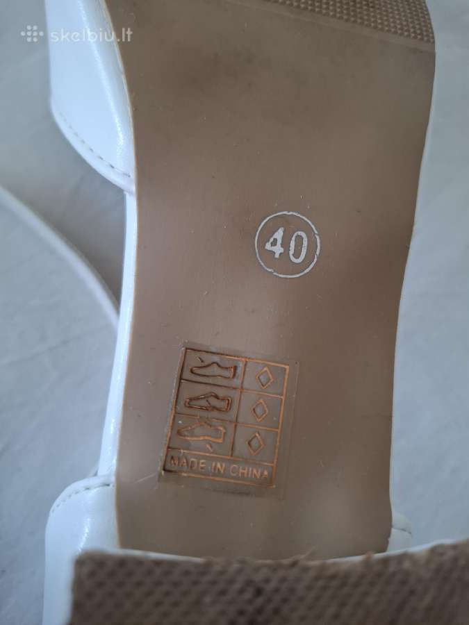 Balti bateliai vestuvėms ar kt. Dydis 40 - nuotraukos Nr. 4