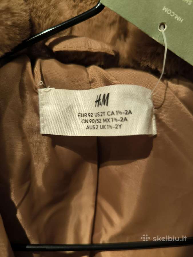 H&m nauji vaikiski dirbtinio kailio kailinukai 92 - nuotraukos Nr. 3