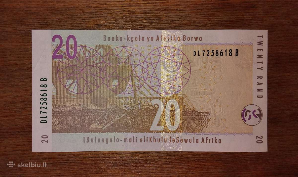 Pietų Afrikos 20 rand banknotas - nuotraukos Nr. 2