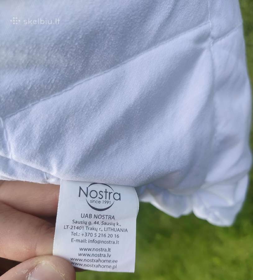 Nostra balta pagalvė pagalvės 100% poliesteris - nuotraukos Nr. 7