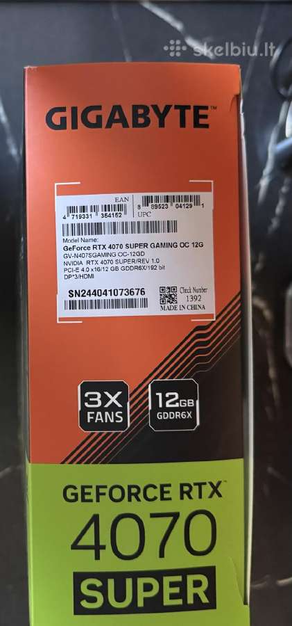 Nvidia Geforce Rtx 4070 Super - nuotraukos Nr. 3