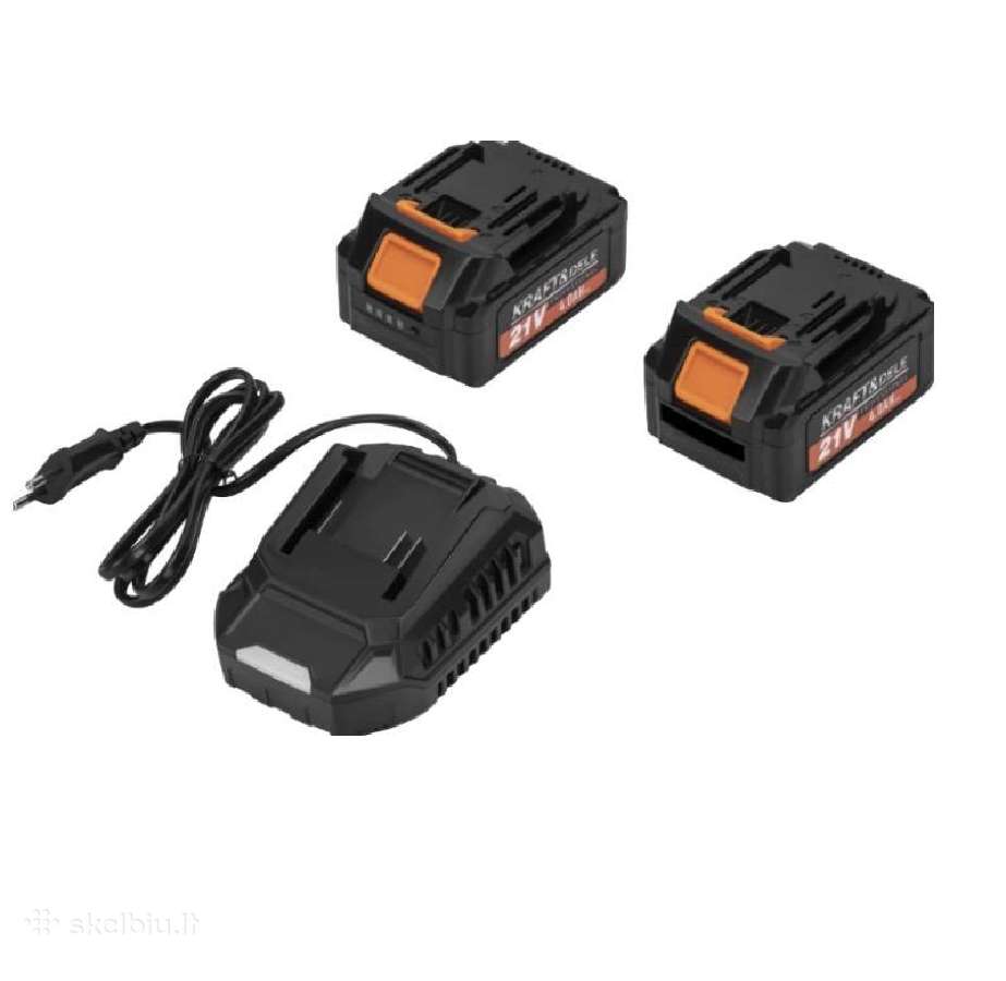 Akumuliatorinis Lapų Pūstuvas 2x4ah 21v Kraft&dele - nuotraukos Nr. 4