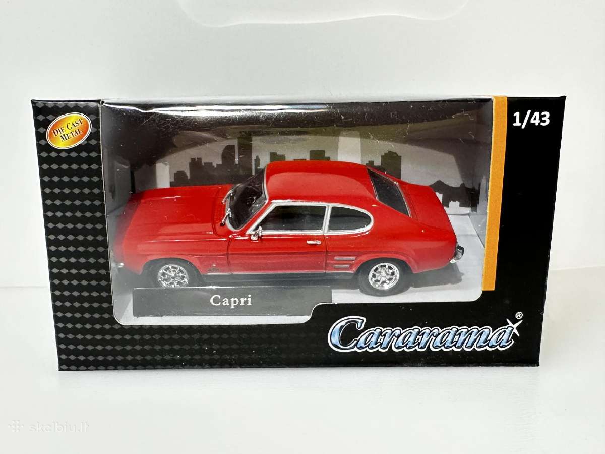 Ford Capri Mki 1969 raudona 1:43 Cararama - nuotraukos Nr. 2