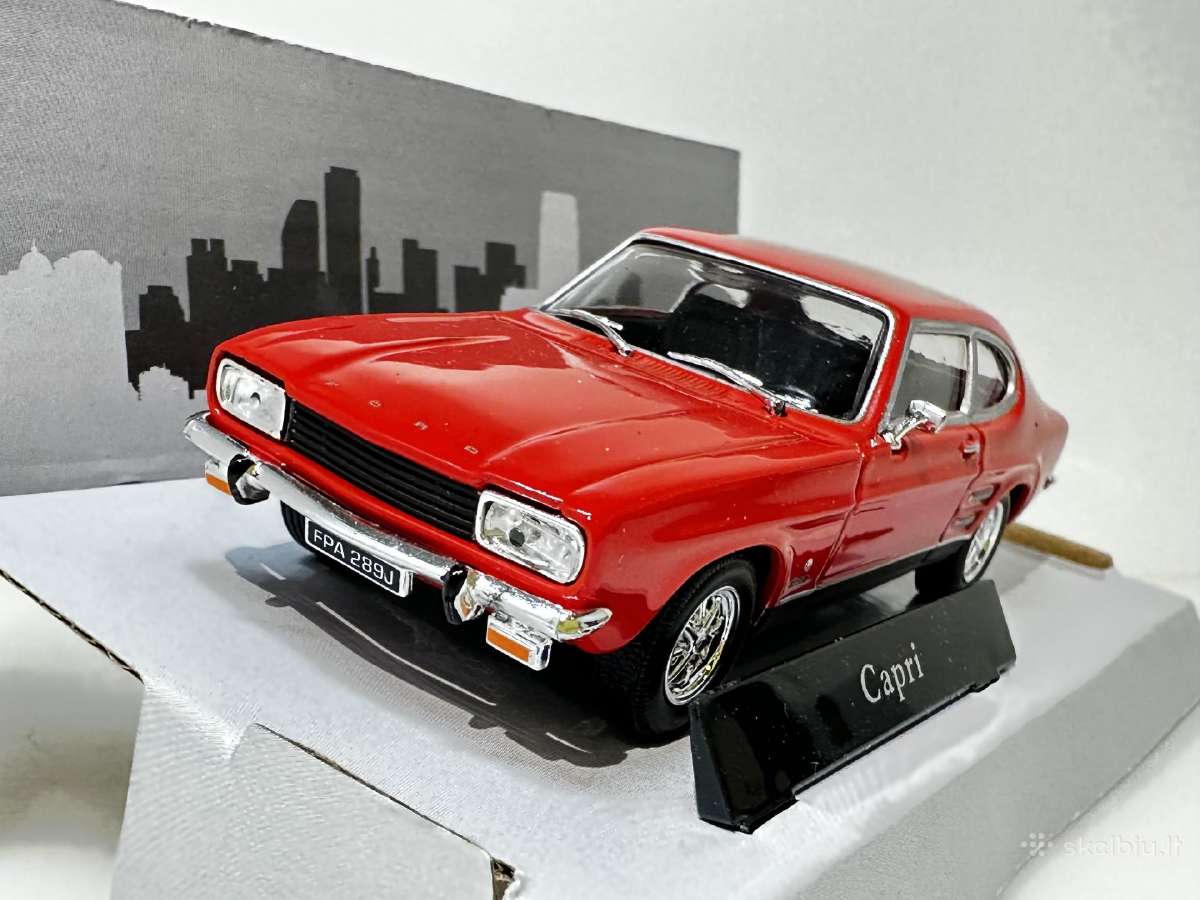 Ford Capri Mki 1969 raudona 1:43 Cararama - nuotraukos Nr. 3